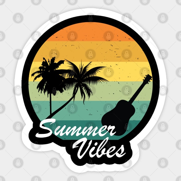 Summer Vibes Beach Sticker by ulunkz